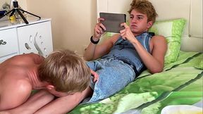 No50 Part 1 Cute Guy Sucks Step Brother'_s Big Cock