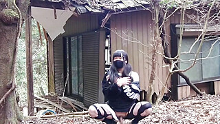 Masturbating & Tearing Clothes In An Abandoned House In The Forest