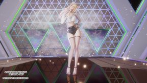 MMD HYOLYN - Layin&#039; Low Ahri Hot Kpop Dance League of Legends Hentai