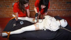 The Double Domme Nurse Experience - Kino Payne, Lita Lecherous and Elise Graves - Bandaged Kino is Treated with Electro Sounding by Two Nurses!