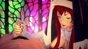 Witchy redhead begs for your cum in cursed blowjob ritual