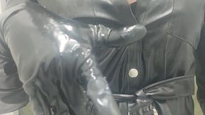 Latex crossdresser masturbating part 2