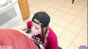 Teen Pizza Slut Takes Hard Cock as a Tip