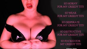 My greedy tits are your gateway to destructive findom!