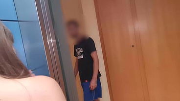WE FUCKED IN A PUBLIC ELEVATOR!!!