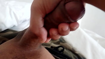 Cumming, leaking precum, jacking off my uncircumcised cock. September 8, 2024.