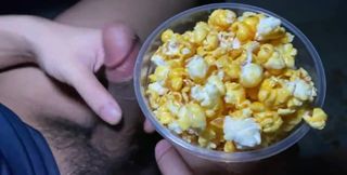 Jerk off with Popcorn.