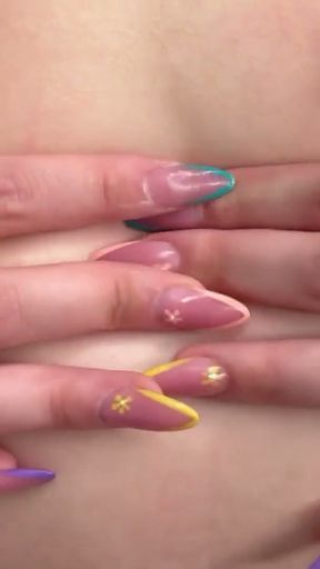 Masturbation navel latina with perfect belly and white cream   Clip 1