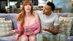 Dramatic stepmom fucks her black stepson