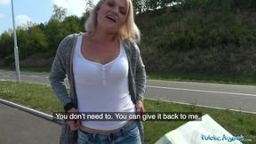 ”Blonde's Public Blowjob & Car Bonnet Fuck”
