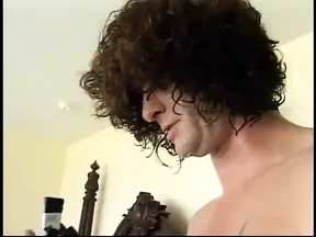 Redhead and brunette share one lucky stud