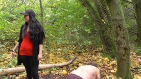 Kick for the poor male slave