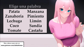 Spanish JOI con un juego para masturbarse.