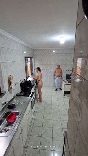 Maid Takes off Her Clothes and Accepts a Facial for Extra