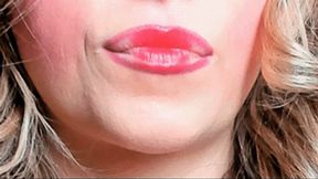 Shiny Red Lipstick and Lip Licks (HD) WMV