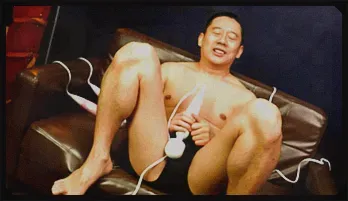 Akiho Nishimura tickled with toy rod and jizzed in her face