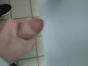 Jerking off on public toilette