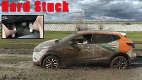 Irina s bare feet got very stuck in the mud and got dirty 1080 full video 10 min