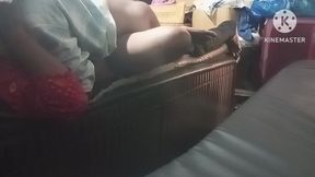 Indian Bhabhi having fun on the bed