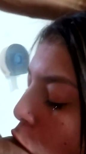 Face Fucked Latina Tests Gag Reflex White Cock   Clip 1