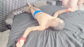 PLEASE STOP THIS MOVIE!!! MARVIN HER FIGHTING TO SURVIVE UNDER TWO MONSTER ASSES - BY ARIEL AND BRITNEY HUNTER - CLIP 1