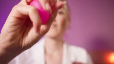 Blonde dentist gets her mouth stuffed hard during ASMR checkup