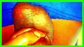I can't believe he did this! Big black gay big dick amateur BBC cum load pt jerk 1