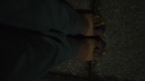 Sexy feet in wedge