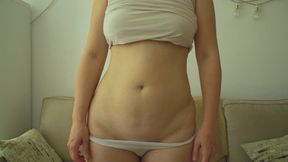 Blue kinesiotape belly stuffing v1