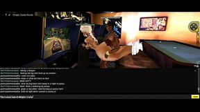 Tyga's Game Room – 3D Anime Chick Gets naughty In IMVU Virtual World