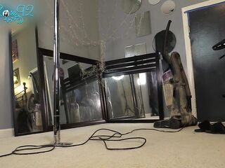 Vacuuming In Hobble Boots