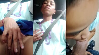 Dripping Colombiana Pussy Destroyed by Big Dick in Uber Blowjob