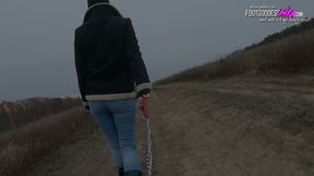Slave on a leash
