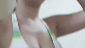 ”Jiggly big titted teen teasing”