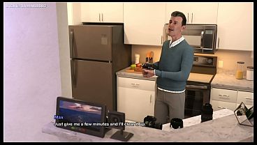 Anime girls enjoy lesbian passion and self-pleasure in a 3D visual novel game