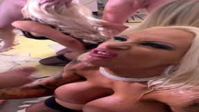 fan blow bang with rebecca more and sophie anderson!