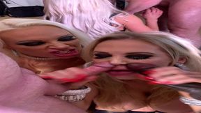 fan blow bang with rebecca more and sophie anderson!