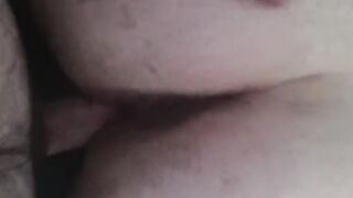 Slamming trans man from the back until he shoots a load all over my pecker