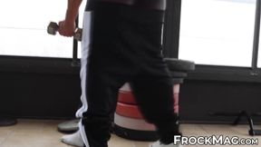 BBC hunk Reign slides his huge cock to loosen Johnny Broncos hole