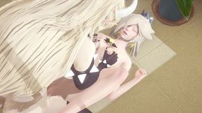 mario bross hentai - rosalina is fucked by bowssette futanari - japanese asian manga anime game porn
