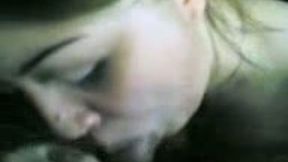 My charming girlfriend pleases me with a blowjob in POV clip