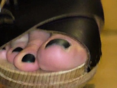 Linsey Dawn solo foot fetish