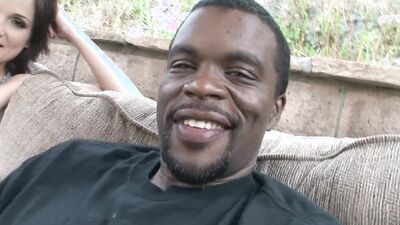 Slutty MILF strokes a big black cock and gets fucked deeply