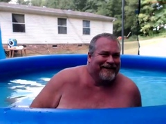 Naked Pool Dad