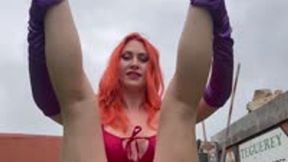 Jessica Rabbit does yoga showing off her pussy