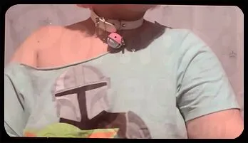 Curvy Nerd Girl Tries On Kinky Collars - BBW Solo Play Video collection