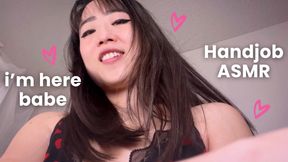 Getting a Handjob while Laying in Asian Girlfriend's Lap -ASMR