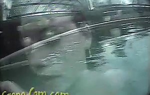 Teen tracy jumped by madman underwater