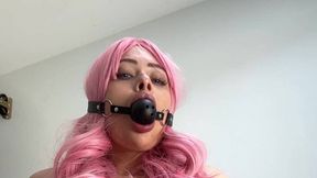 Social Media Creator @NikaName @Ball Gag and #Naked #Solo #Shaved Pussy sex free | Tik.Porn