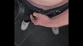 Masked Gay Dom’s Jeans Bulge Power Display